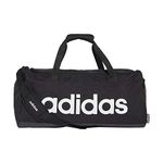 adidas Unisex Adult LIN Duffle M Gym Bag - Black/White, Size NS