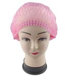 HOT BARGAINS 100 X Disposable Hair Nets Pink Hair Net Non Woven Surgical Caps Hair Net For Cooking Hair Nets For Catering