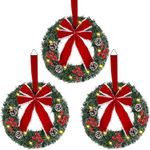 Hausse Set of 3 Christmas Wreaths, 