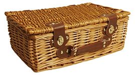 Wald Imports 0499 13-Inch Wicker Picnic Basket, Brown