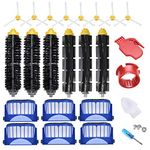 Replacement Parts Accessories Kit for irobot Roomba 600 Series 694 695 677 671 690 680 660 650 620 614 595 585 564,3 Bristle & Beater Brushes, 6 Filters, 8 Side Brushes