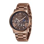 Giordano Analog Stylish Watch for Men & Boys Water Resistant Fashion Watch Round Shape with Multi-Functional Wrist Watch to Compliment Your Look/Ideal Gift for Male - GZ-50056 (Brown)