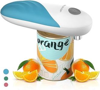HAUSHOF Auto Electric Can Opener with Battery, One Press to Open Any Size Can, Automatic, Hands Free, Smooth Edge, Food-Safe, Best Kitchen Gadgets for Women, Seniors, Arthritis and Left Handed