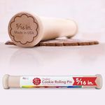 Perfect Cookie Rolling Pin 5/16-in. Fixed Depth Hardwood Made in the USA by Ann Clark