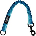 Leashboss Pattern Bungee Dog Leash Extension, 18" Shock Absorbing Lead Extender, Pattern Collection - Large Dog Leash Attachment and Shock Absorber (Wave Pattern)