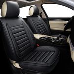 BOPUOVRE Universal 5-Piece Leather-Like car seat Cover, Full Set Protector for Jeep, Van, SUV, Pickup, Sedan, Wagon. Waterproof, wear-Resistant, Anti-Slip Bottom, Long-Lasting Durability.