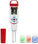 Digital pH Meter Food Pocket pH Pen for Fermentation with pH Calibration Kits Color Display Spear Tip pH Food Tester Probe with ATC for Cosmetics Sourdough Professional pH Test Strips for Food Acidity