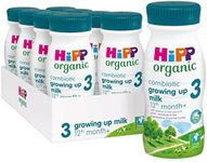 HiPP Organic 3 Growing up Baby Milk Ready to feed liquid formula, From 12th months 200ml (Pack of 8)