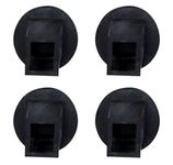 Super Ajanta Cradle Lag Vaccum rubber pad [black] Pack of 4 pcs for Square Pipe Cradle Standard Crib