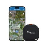 Winnes GPS Personal Tracker Pet Tracker Real-time Location Monitor 180Days Location History Route SOS Alarm Portable Waterproof GPS Locator with APP No Monthly Fee Geo-fence Alert Notification