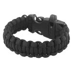 Survival Bracelet With Paracord Whistles