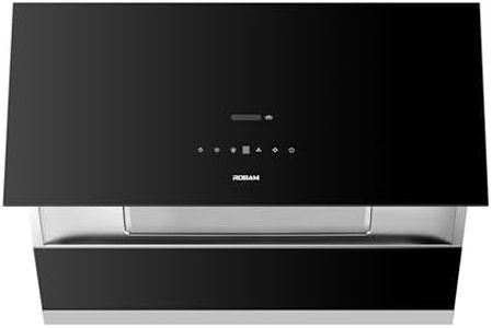 ROBAM Under Cabinet or Wall Mount Kitchen Range Hood 36" R-Max3 Black, 1400CFM Auto-Adjust Speed Control with LED Lights Vent Hood, Fingerprint Resistance and R-Link Tech