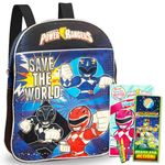 Power Rangers Backpack Preschool Boys Set with Stickers, Coloring Books and More, Power Rangers, Small, Power Rangers Preschool Backpack, Power Rangers Backpack for Boys