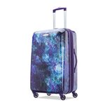 American Tourister Moonlight Hardside Expandable Luggage with Spinner Wheels, Cosmos, Checked-Medium 24-Inch, Moonlight Hardside Expandable Luggage with Spinner Wheels