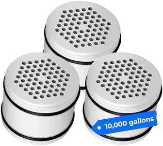 Waterdrop WHR-140 Shower Filter Replacement Cartridge for Culligan WHR-140, WSH-C125, ISH-100, HSH-C135, Shower Head Water Filter, with Advanced KDF Filtration Material, Pack of 3