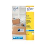 Avery Printable, Customisable Parcel Shipping Labels, Inkjet Printers, 4 Labels Per A4 Sheet, 100 Labels, Quickdry (J8169), White