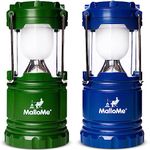 MalloMe Lanterns Battery Powered LED Camping Lantern Emergency Hurricane Lights Portable Camp Tent Lamp Light Operated at Home, Indoor, Power Outages