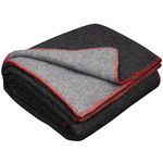 LYHome Wool Blanket - Merino Natural Throw, Soft Woolen Cover for Sofas & Beds. Army Blankets for Outdoor: Picnic, Travel and Camping (59x84 in | 150x215 cm | Gray - Anthracite | Double-sided)