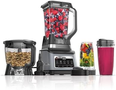 Ninja BN801 Professional Plus Kitchen System, 1400 WP, 5 Functions for Smoothies, Chopping, Dough & More with Auto IQ, 72-oz.* Blender Pitcher, 64-oz. Processor Bowl, (2) 24-oz. To-Go Cups, Grey