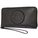 COACH Women's Dempsey Large Phone Wallet (Black), Black - Gold, One size, Long Wallet