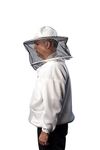 FOREST BEEKEEPING SUPPLY Pro-Breeze Ventilated Beekeeping Jacket for Men/Women Round Vented Apiary Jacket W/Veil Hood for Beginner/Commercial Beekeepers | Brass Zippers and Thumb Straps - Medium