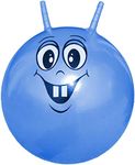 MantraRaj Inflatable Skippy Ball 46cm Bouncing Ball for Kids Space Hopper Ball Just Climb On And Hop Around Space Hopper Toy for Boys Girls Kids Indoor and Outdoor Garden Game (Blue)