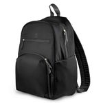 JJB by JuJuBe, New Deluxe Diaper Bag Backpack with Portable Changing Pad, Stroller Straps, Large Travel Backpack for Boy or Girl, Carrying Baby Bottles, Diapers, Pacifiers, Black, Mother's Day Gift