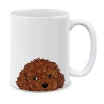 MUGBREW Brown Toy Poodle Ceramic Coffee Mug Tea Cup, 11 OZ