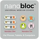 Eyebloc Nanobloc Universal Webcam Covers - Privacy Protection Accessory, No Residue Application - Dots and Bars, 7 Pieces - Dogs