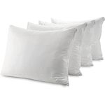 Canadian Linen Pillow Protector Zippered Encasement, Queen, 21"X30" Inches, Soft Breathable Hypoallergenic Cotton Hotel Spa Pillow Cover with Full Zipper Closure, 4 Pack