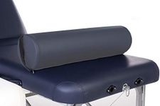 Skin-Touch® Luxurious PU Upholstery Premium Quality Massage Table Bolster Support Cushions - Carry Handle + Selection of Colours/Sizes-Wedge, Knee, Neck, Shoulder, Full/Half Round (Full Round, Agate Blue)