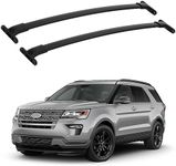 CHEINAUTO Roof Rack Cross Bar Fit for 2016-2019 Ford Explorer, Heavy Duty Steel Ford Explorer Cross Bars for Rooftop Cargo Carrier Bag Basket Kayak Canoe Bike Snowboard