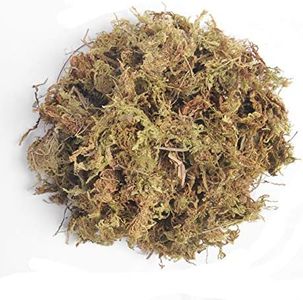 TOPCOMWW Artificial Fake Moss, Brown Natural Moss Decoration for Potted Plants, 3.5oz