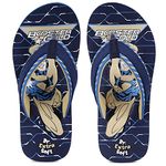 DOCTOR EXTRA SOFT Unisex-Child Kids Flip-Flop Soft Comfortable Indoor & Outdoor Slippers Stylish Non-Slip Slide Home Casual Cool Cartoon Cute House Chappals For Boys & Girls Booster-Navy-SM-7 UK