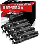 HinsGEAR 1 Mode Flashlights 4 Pack,