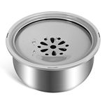 Dog Water Bowl Stainless Steel No Spill Dog Bowl Large Capacity Slow Water Feeder, Spill Proof Dog Bowl Pet Water Dispenser Vehicle Carried Travel Slow Drinking Water Bowl for Dogs, Cat