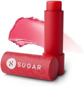 SUGAR Cosmetics Tipsy Lips Moisturing Balm with Vitamin E, Shea Butter and Jojoba Oil | Tinted Lip Balm with SPF | Lip Protection & Nourishment | 4.5gm - 02 Cosmopolitan
