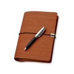 COI Brown Undated Planner | Designer Faux Leather Office Stationey, Organizer for Business Interviews, Corporate Meeting Diary for Mother and Father with Pen [diary]…