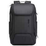 BANGE Water Resistant Polyester Anti-Theft Unisex Travel Laptop Backpack With Usb Charging Port (Black) 21 Litre