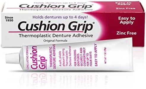 Cushion Grip - A Soft Pliable Thermoplastic Denture Adhesive for Refitting and Tightening 1 Oz (28 Grams) …