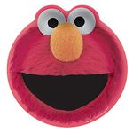 Amscan Round Plates, 7" (8-Pack) - Vibrant Premium Quality Party Plates, Perfect for Parties & Events, Everyday Sesame Street