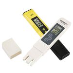 Filox PH & TDS&EC Meter Combo, 0.05ph High Accuracy Pen Type pH Meter & Temperature Meter pack of 2