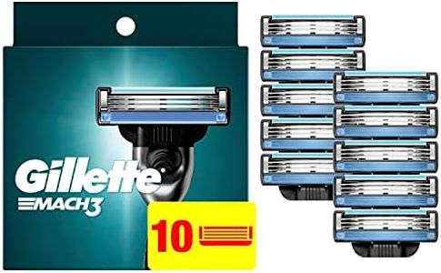 Gillette Mach3 Mens Razor Blade Refills, 10 Count