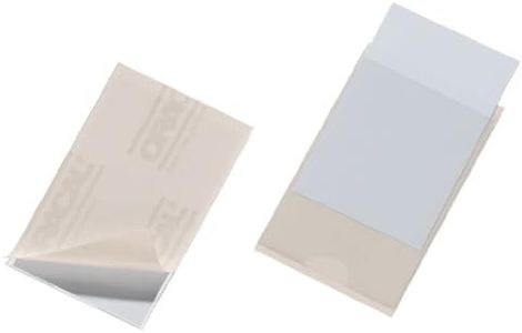 Durable 807919 Funda autoadhesiva Funda fijo para etiquetas de inserción 90 x 57mm, bolsa de 10 piezas