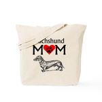 CafePress Dachshund Mom Tote Bag Natural Canvas Tote Bag, Reusable Shopping Bag