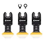 EZARC Titanium Oscillating Multitool Blade for Wood, Metal and Hard Material, 3-Pack