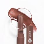 SUGAR Cosmetics Glide Peptide Plumping Gloss Stick with Collagen & Ceramides | Instantly Pumps | 2.7g - 07 Brown Buzz