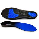 PRECISION ORTHOMEDICS ® - Orthotic Insoles for Arch Support Fallen Arches Flat FEET Plantar Fasciitis Back Heel Pain with Superb Metatarsal and Heel Gel PAD Cushion ON Insoles (S: UK (5-6.5))