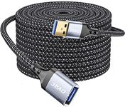 3BAO USB Extension Cable 3M, Braided USB 3.0 Extender Cable Type A Male to A Female Data Transfer Extension Cord with Gold-Plated Connector for USB Flash Drive/Hard Drive/Printer/Webcam