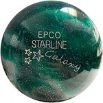 5 pin Bowling Balls - Starline Galaxy Green (Set of 2) (4 7/8 inches, 3lbs 8oz, Green)